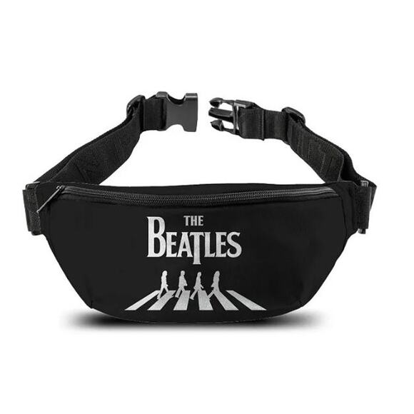 New Rocksax The Beatles Bum Bag Abbey Road Black White One Size - Picture 1 of 2